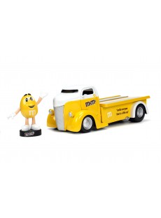 1:24 FORD COE FLATBED W/M&M'S YELLOW FIGURE YELLOW HOLLYWOOD RIDES 19