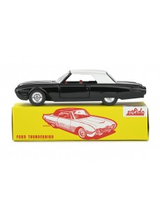 1:43 FORD THUNDERBIRD COUPE BLACK / WHITE ROOF 1963
