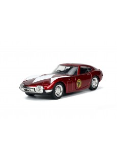 1:32 TOYOTA 2000GT W/RED RANGER FIGURE METALLIC RED HOLLYWOOD RIDES 1