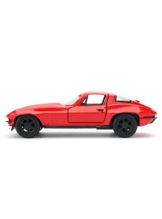 1:32 CHEVROLET CHEVY CORVETTE FREE ROLLING RED FF 1966"