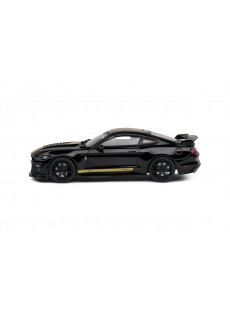 1:43 SHELBY MUSTANG GT500 BLACK W/GOLD STRIPE 2020