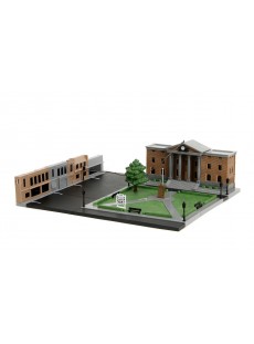 NANO  DIORAMA BTTF HILL VALLEY COURTHOUSE  HOLLYWOOD RIDES