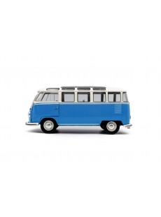 1:18 VOLKSWAGEN T1 SAMBA BLUE / WHITE 1962
