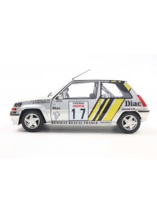 1:18 RENAULT 5 GT TURBO MK2 SILVER  17 A.OREILLE TOUR DE CORSE 1989