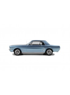 1:12 FORD MUSTANG V8 HARDTOP SILVER BLUE PONY 1965