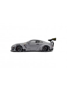 1:18 NISSAN GT-R (R35) W/ LIBERTY WALK BODY KIT 2.0 GREY 2024
