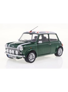 1:18 MINI COOPER SPORT BRITISH RACING GREEN & FLAG 1997