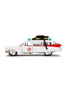 1:32 CADILLAC GHOSTBUSTERS ECTO-1 WHITE HOLLYWOOD RIDES 1959
