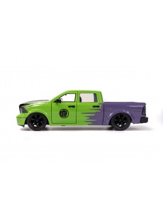 1:24 DODGE RAM 1500 W/ HULK FIGURE GREEN MARVEL 2014